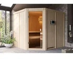 Karibu Sauna Innensauna Horna Eckeinstieg Ofen 9 kW integr. Strg 231x196x198 cm ohne