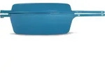 Echtwerk Schmortopf Grillpfanne 2-in-1 Set, Gusseisen Br&auml;ter mit Deckel,