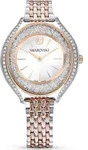 Swarovski Crystalline Aura Uhr, Schweizer Produktion, Metallarmband, Ros&eacute;farben,