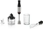 Bosch Serie 6 MSM6M622 Mixer Kochmixer 1000 W Schwarz Edelstahl - Schwarz/Silber