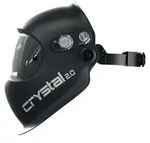 Schwei&szlig;erschutzhelm crystal2.0 schwarz 50x100mm EN166,EN175,EN379 Krt.OPTREL