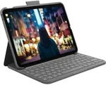 Logitech Slim Folio - Tastatur und Folioh&uuml;lle - kabellos - Bluetooth LE - AZERTY -