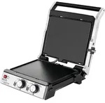 ECG KG 2033 | Kontaktgrill | Waffel | Abnehmbare Grillplatten | von 140 &deg; C...