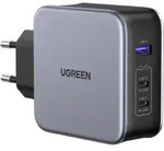 UGREEN Nexode USB-A+2*USB-C 140W GaN Fast Charger+USB-C Cable 2m - Grau