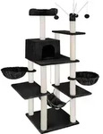 tectake&reg; Kratzbaum Lilou 165 cm inklusive 4 Spielb&auml;llen, Kordel und Kippschutz -