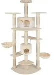 tectake&reg; Kratzbaum Fippi 201 cm inklusive Spielkordel und Kippschutz - Beige