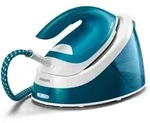 Philips PerfectCare Compact B&uuml;gelstation, Keramikb&uuml;gelsohle, 120 g/min konst.