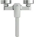 Einhebel-Wand-K&uuml;chenarmatur CERAPLAN Auslauf 200mm, schwenkbar chrom chrom - Silber