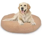Peaceful Pooch L &ndash; flauschiges, orthop&auml;disches Hundebett - 94cm Durchmesser