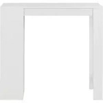 vidaXL Bartisch mit Regal Wei&szlig; 110x50x103 cm - Wei&szlig;