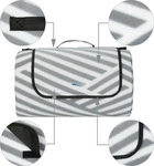 Relaxdays XXL Picknickdecke, 200x300 cm, Fleece Stranddecke weich, w&auml;rmeisoliert,