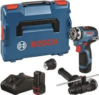 Akku-Bohrschrauber GSR 12V-35 FC, 2 x Akku GBA 12V 3.0Ah, 2 x Aufs&auml;tze in...