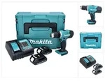 Makita DDF 453 SYJ Akku Bohrschrauber 18 V 42 Nm + 2x Akku 1,3 Ah + Ladeger&auml;t +