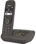 Gigaset AE690A Analoges/DECT-Telefon Anrufer-Identifikation Anthrazit - Grau