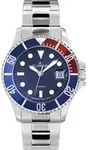 Dugena Herren Uhr 4460588 Diver Automatik mit Datumsanzeige - Blau