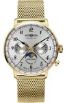 Zeppelin 7038M-1 LZ Hindenburg Mondphase Herrenuhr 36mm 3ATM - Goldfarben/Silber
