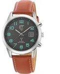 ETT EGS-11499-22L Funk-Solaruhr f&uuml;r Herren Basic Braun/Schwarz - Schwarz