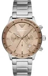 Emporio Armani AR11352 Mario Ros&eacute;gold-Zifferblatt 43 mm - Silber