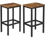 VASAGLE Barhocker Barst&uuml;hle (Set, 2 St., 2er), bis 120kg belastbar -...