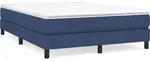 vidaXL Boxspringbettgestell Blau 140x200 cm Stoff - Blau