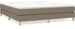 vidaXL Boxspringbettgestell Taupe 160x200 cm Stoff - Taupe