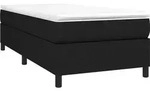 vidaXL Boxspringbettgestell Schwarz 90x200 cm Stoff - Schwarz