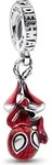 PANDORA Marvel Charm Anh&auml;nger Spider-Man, 925er Silber, Emaille - Silber
