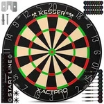 KESSER&reg; Dartscheibe Sisal mit 9 Dartpfeile Professional Dartboard + 21 Pro Flights +