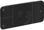 Fertigmontageset AXOR ONE f UP-Thermostat 3 Verbr mattschwarz mattschwarz - Schwarz