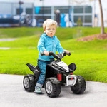 AIYAPLAY Elektro-Quad Miniquad Kinder Elektro ATV Kinderquad mit LED Schwarz