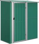 vidaXL Gartenhaus Gr&uuml;n 180,5x97x209,5 cm Verzinkter Stahl