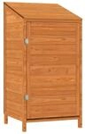 vidaXL Ger&auml;teschuppen Braun 55x52x112 cm Massivholz Tanne