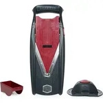 B&ouml;rner Vital Gem&uuml;sehobel Basis Set Rot/Schwarz, mit Dressing Funktion, inkl.