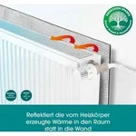 EASYmaxx W&auml;rme-Reflexionsfolie f&uuml;r Heizk&ouml;rper Reduziert W&auml;rmeverlust zwischen