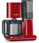 Bosch TKA8A054 Filterkaffeemaschine 1,1L 12 Tassen Thermoskanne Tropf-Stopp - Rot Bosch TKA8A054 Filterkaffeemaschine 1,1L 12 Tassen Thermoskanne Tropf-Stopp - Rot