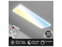 Briloner Leuchten - LED Deckenleuchte CCT, LED Deckenlampe Backlight, Ultra Flach,