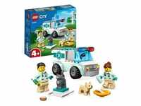 LEGO 60382 City Tierrettungswagen, Tierspielzeug mit Hunde- und Katzenfiguren sowie 2