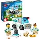 LEGO 60382 City Tierrettungswagen, Tierspielzeug mit Hunde- und Katzenfiguren sowie 2