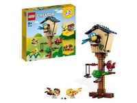 LEGO 31143 Creator 3in1 Vogelhäuschen, Vogel-, Igel- und Bienenstock-Set mit