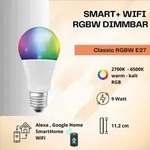LEDV SMART+ WiFi LED Multicolour AGL 9W 806lm RGBW 2700-6500K E27 EEK F