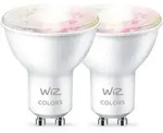 WiZ Spot 50W PAR16 GU10 x2, Intelligentes Leuchtmittel, Wi-Fi/Bluetooth, Wei&szlig;,...