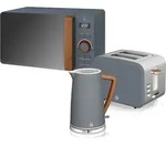 SWAN STRP1060GRYNEU Set Fr&uuml;hst&uuml;ck Wasserkocher Breitschlitz-Toaster...