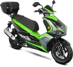 Motorroller Striker 50ccm 45 km/h Euro 5, gr&uuml;n mit Top Case, GT Union