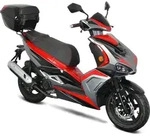 Motorroller Striker 50ccm 45km/h Euro 5, rot mit Top Case GT Union - Rot