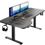 CASARIA&reg; Schreibtisch h&ouml;henverstellbar elektrisch 160x75 cm Gaming Tisch mit