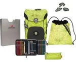 DerDieDas ErgoFlex Easy Superflash Neon Schulranzenset 5-teilig Neon Fighter neongelb