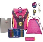ErgoFlex Max Exklusiv Superflash - Schulranzen Set 5tlg. 950g - Rosa