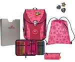 DerDieDas ErgoFlex MAX Superflash Neon Schulranzenset 5-teilig Neon Star neonpink -