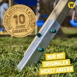 Kinderschaukel Wickey Smart Hike mit Kletteranbau und Schwebebalken in Rot - Rot