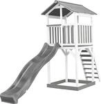 AXI Beach Tower Spielturm aus Holz in Wei&szlig; & Grau | Spielhaus f&uuml;r Kinder mit...